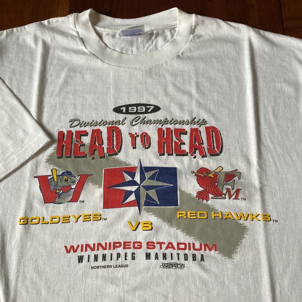 1997 Goldeyes vs Red Hawks Championship tee